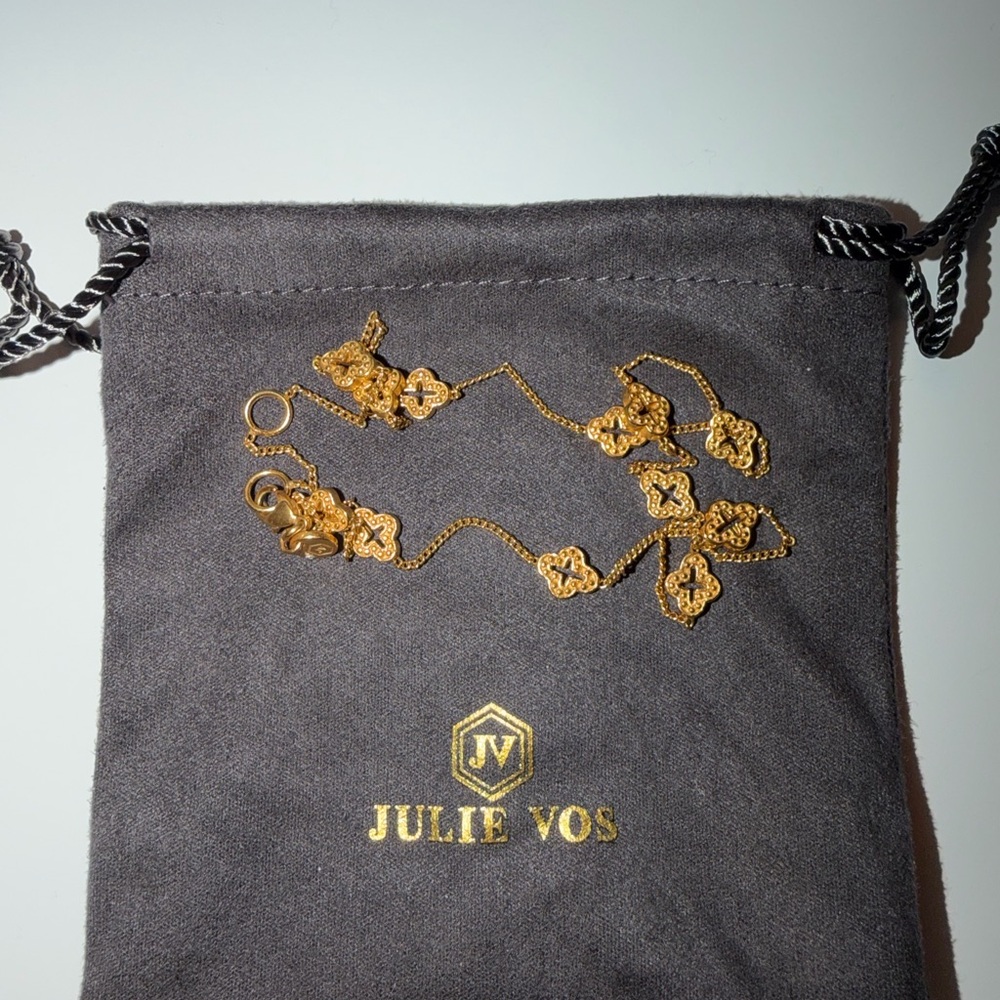 Julie Vos "Florentine Demi Delicate Station Necklace" - Picture 2 of 3